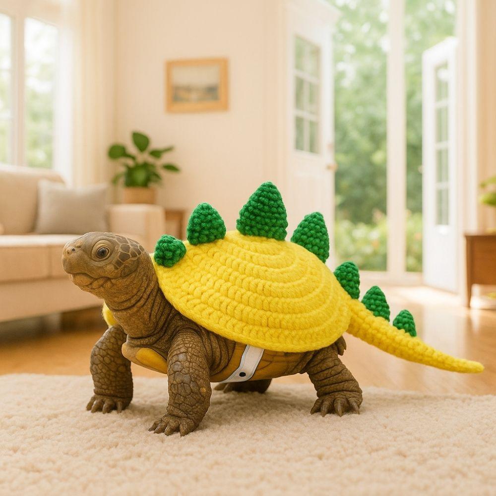 Dinosaur Turtle Knitted Sweater Cartoon Pet Sweatshirt Funny Tortoise Outfit  Halloween Party