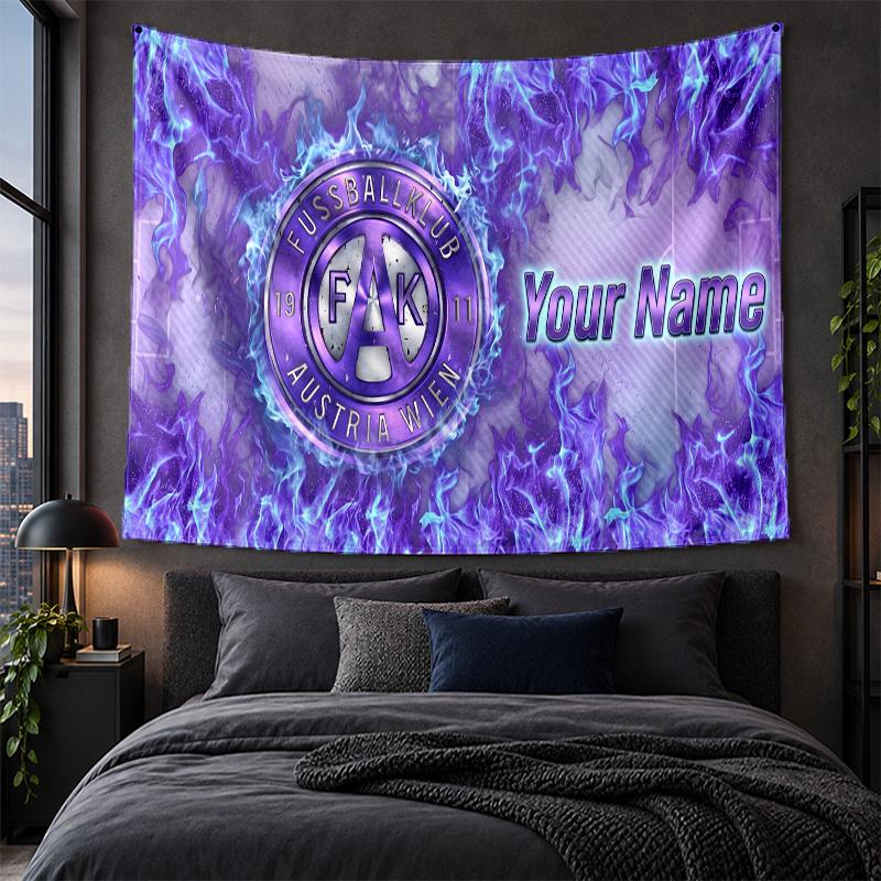 Personalized Tapestry Wall Hanging Austria Wien FC Pattern Art Background Cloth
