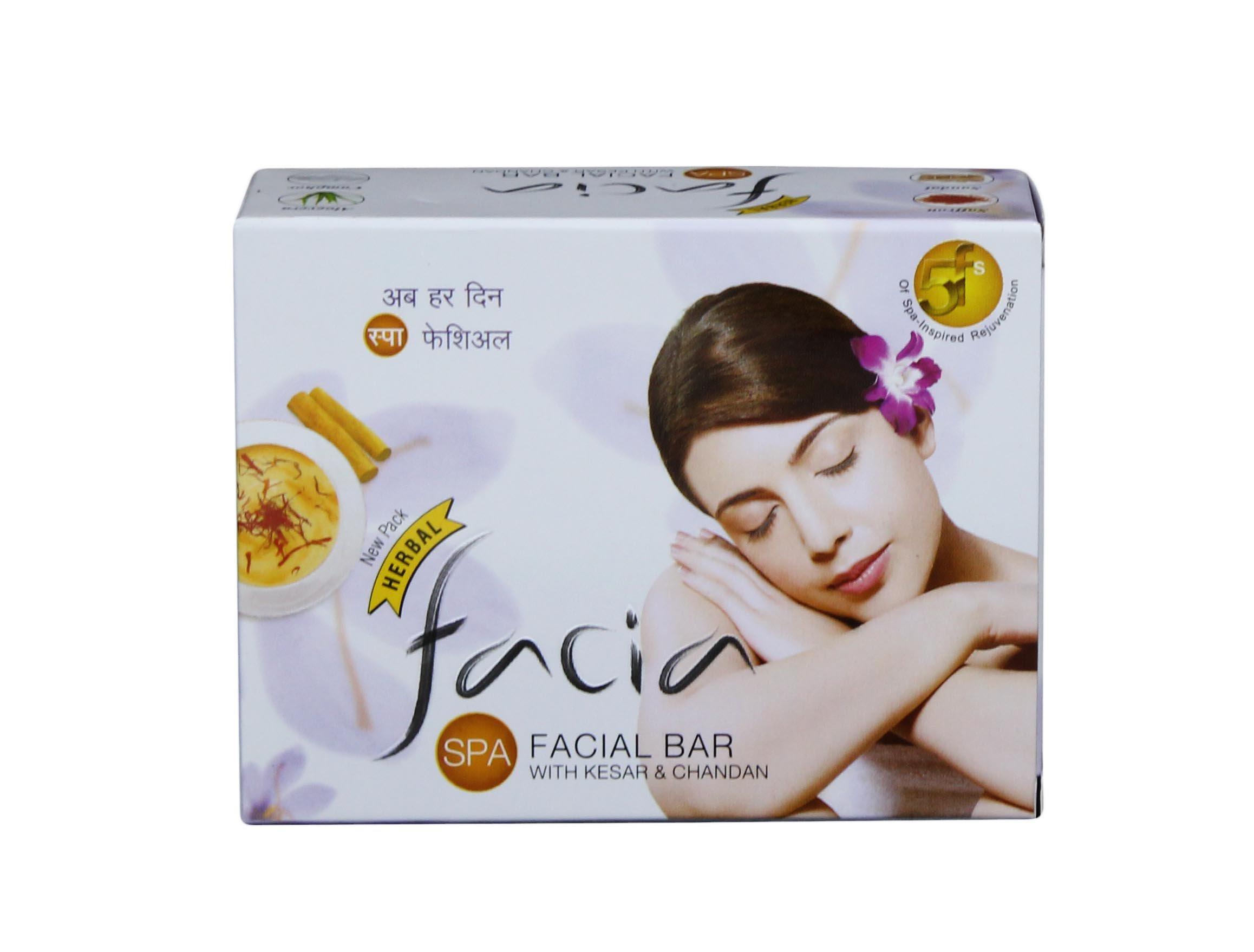 Facia Ratan S Spa Facial Bar With Kesar And Chandan Pack Of 3-75 Gm Each