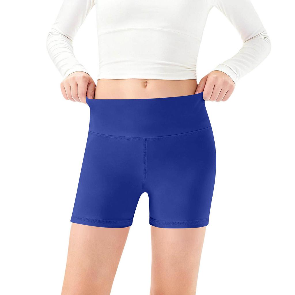 Children's Fashion -Colour Yoga Shorts Sports Shorts For Little Ones Baby Dance Trousers High-Waisted Tight-Fitting Fitness Pants