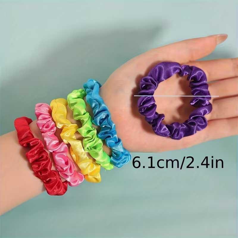 19Pcs Satin Silk Scrunchies High Elastic Hair Ties Ponytail Holder Bands for Women