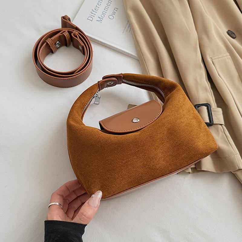 Yogodlns Fashion Women Nubuck PU Leather Handbags High Quality Ladies Small Shoulder Hobo Bags Casual Crossbody Bags for Daily Use