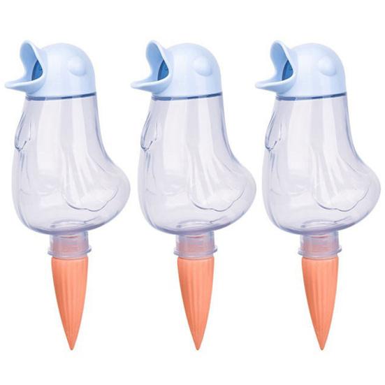 Bird Self Watering Spikes Clear Bird Bulb with Terracotta Spike Automatic Watering Spikes Plant Watering Device for Houseplants Outdoor Potted Plants