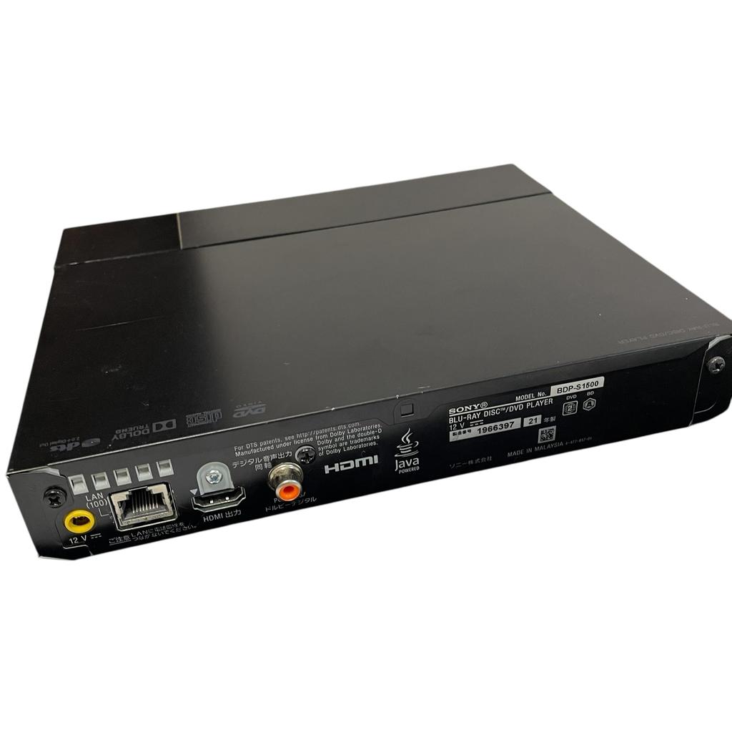 Sony Reproductor Blu-ray Reproductor de DVD BDP-S1500 Modelo Estándar Compacto 2015