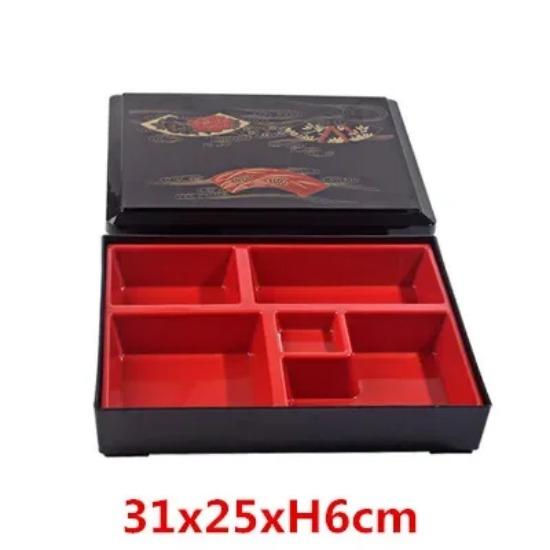 Japanese Food Grade Toddler Lunch Box, Wood Grain Sushi Cooking Lunch Box, Food Storage Container High-end Business Lunch Box