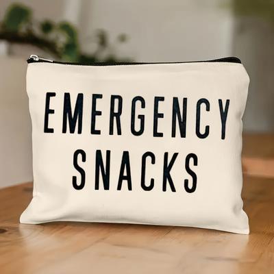 Versatile Canvas Organizer Bag - Foldable, Lightweight & Fade-Resistant with Zip Closure for Toiletries, Makeup, Pens & More
