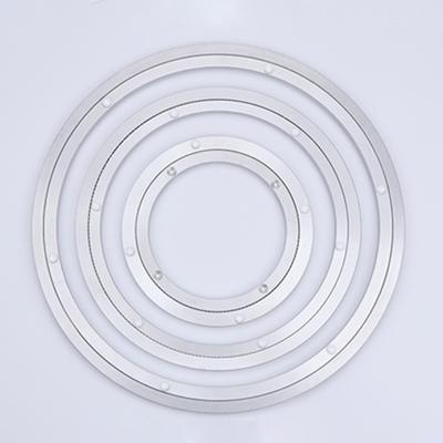 Productos más limpios Placa giratoria lisa de aleación de aluminio de forma redonda para mesa giratoria