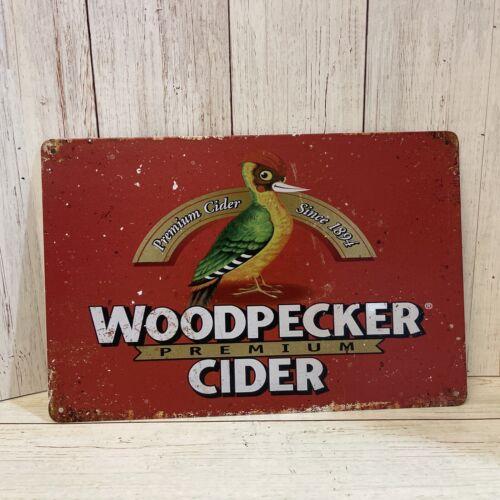 Woodpecker Premium Cider Tin Sign Metal Poster Bar Mancave Room Wall DecorAluminumtin sign 20x30cm(7.8x11.8inch)