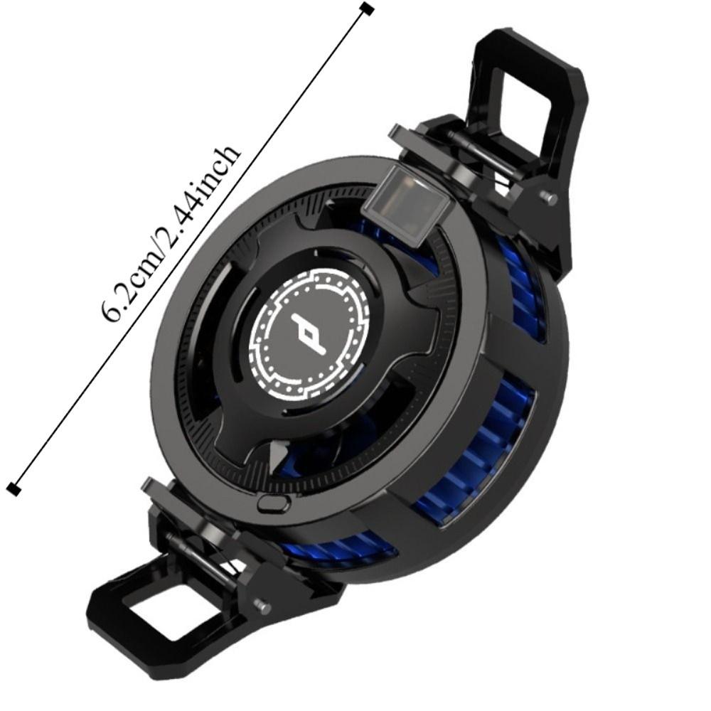 ABS Magnetic Phone Cooler RGB Detachable Back Clip Type Cooler Type C Interface 3 Speed Semiconductor Cooling Fan Cell Phone