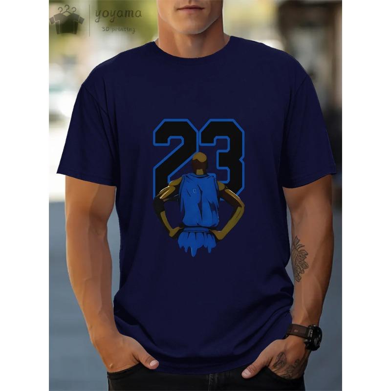Summer 23 Print Clothes Men Graphic Tees Men's Summer Clothes Oversize T-shirt Man Short Sleeve Tee