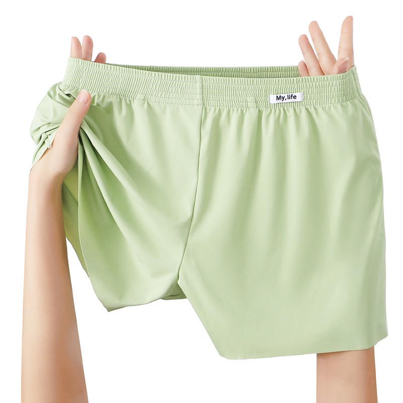Ice Silk Men's Breathable Boxer Briefs - Comfortable, Trendy, Loose Fit for Youth Boys