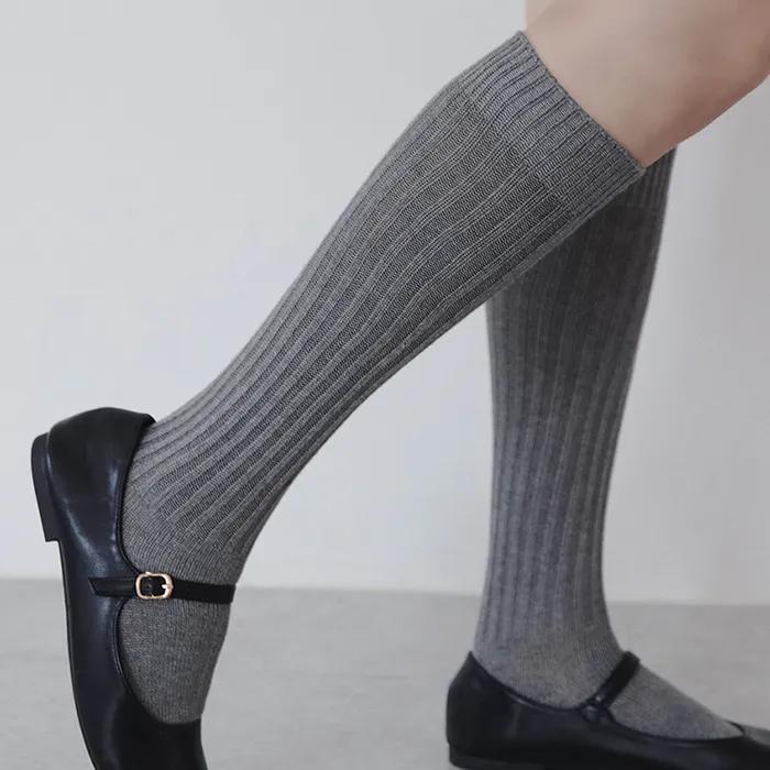 Warm Ribbed Knee Socks 3 Colors