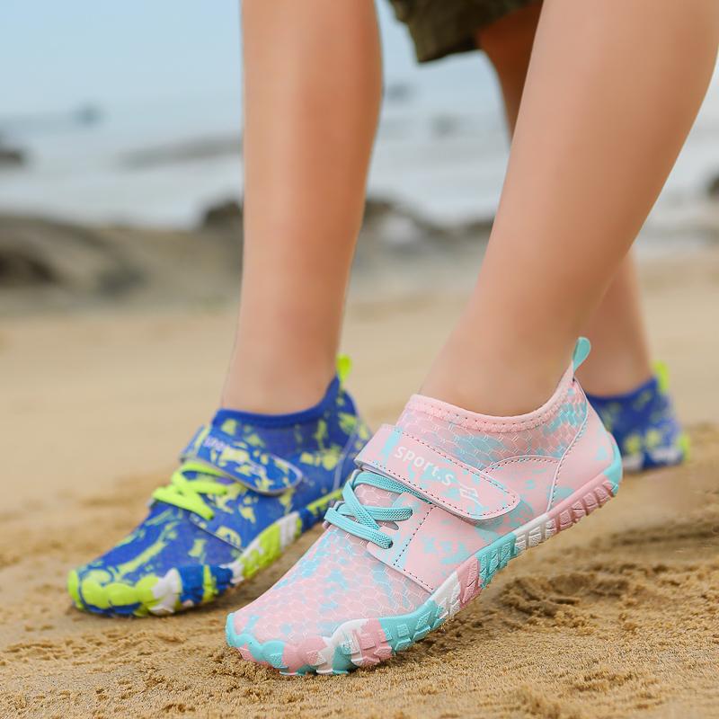 Kids Wading Shoes Beach Water Sports Shoes Swimming Aqua Shoes Quick Dry Barefoot Wading Sneakers Surfing Diving Lightweight