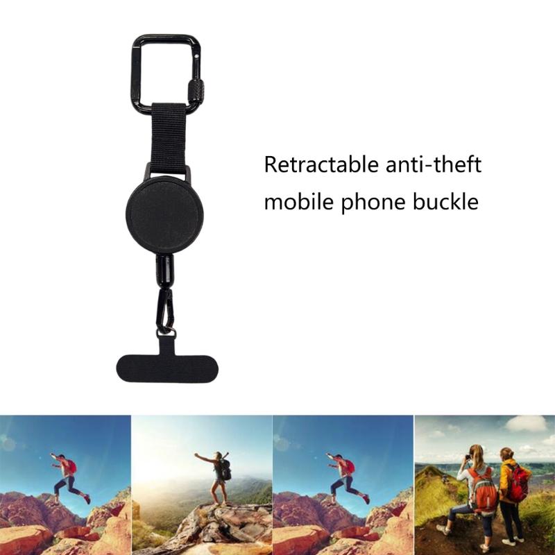 Handy-Umhängeband, Diebstahl- und Fallschutzband für Outdoor-Aktivitäten wie Wandern und Radfahren, einziehbares Handy-Umhängeband