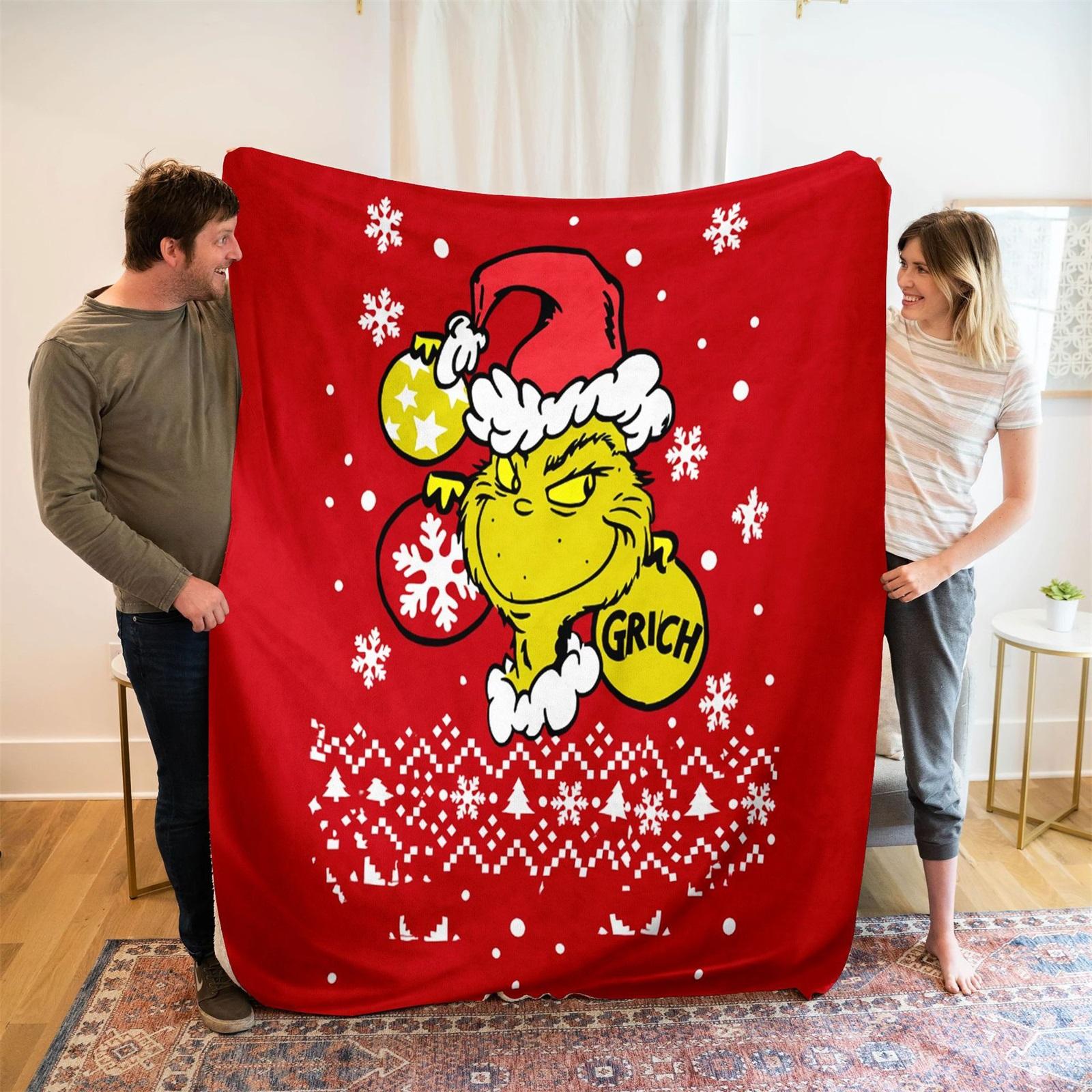 

150x200cm Flannel Blanket Christmas Blanket Personalized Blanket Digital Print Blanket One Size
