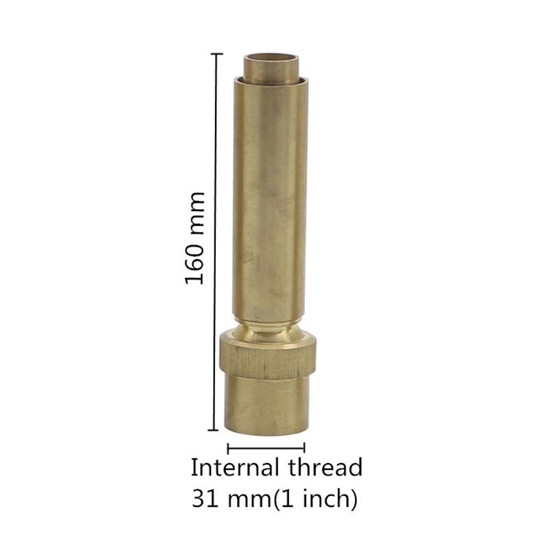 3/4"/1"/1.5" Internal Thread Adjustable Fountain Nozzles Brass Air-Blended Bubbling Water Column Garden Landscape Sprinkler 1Pc