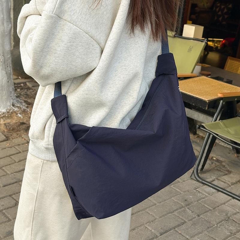 Spring new street photography college style letter satchel casual women's large-capacity shoulder sports bag