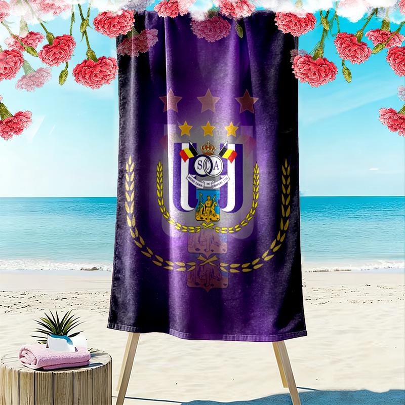 Rsc Anderlecht Print Beach Towel Large Soft Quick Dry Towel For Beach Camping Swimming
