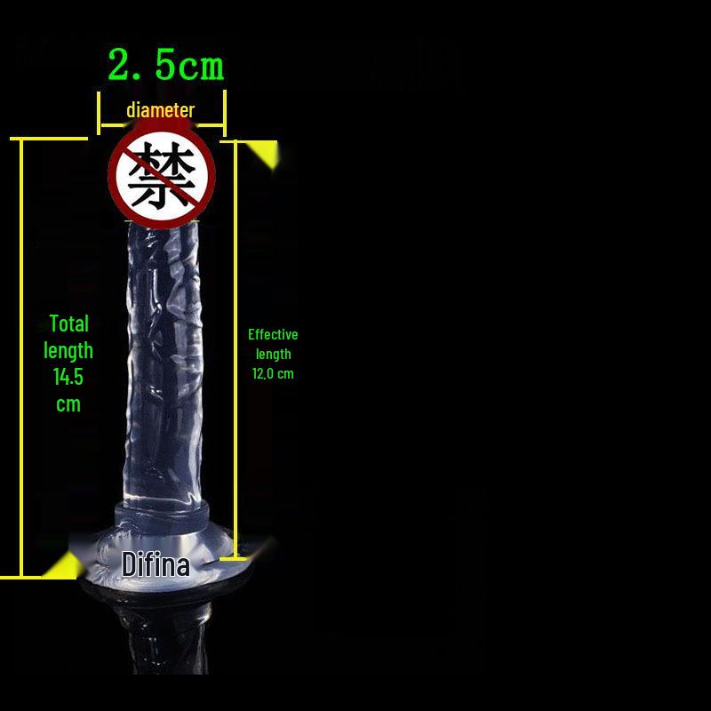 High Transparency Thick Suction Cup Dildo for Women - Flirting Adult Toy