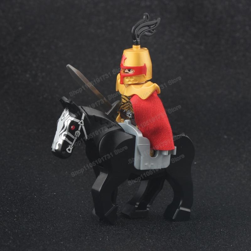 Medieval Knight Serie Figures Building Blocks Warrior Soldiers Guards Lion Heart Hospital Teutonic Knight Battle Pastor Kid Gift