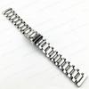 Arc Flat End Solid Stainless Steel Watchband for Tissot Butterfly Clasp Strap 12 13 14 15 16 17 18 19 20 21 22 23 24mm Universal