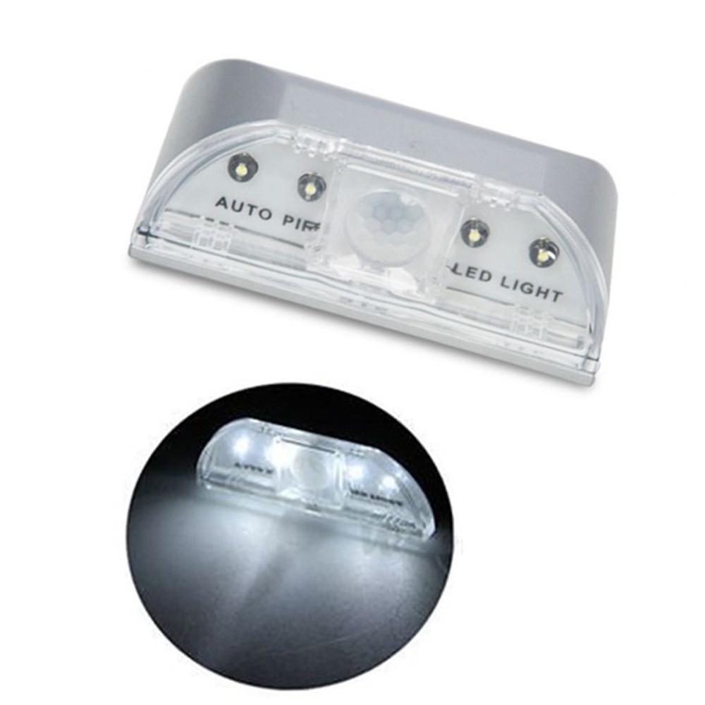 4 LED Energy Efficient Portable Wireless  Door Handle Sensor Night Light Lamp