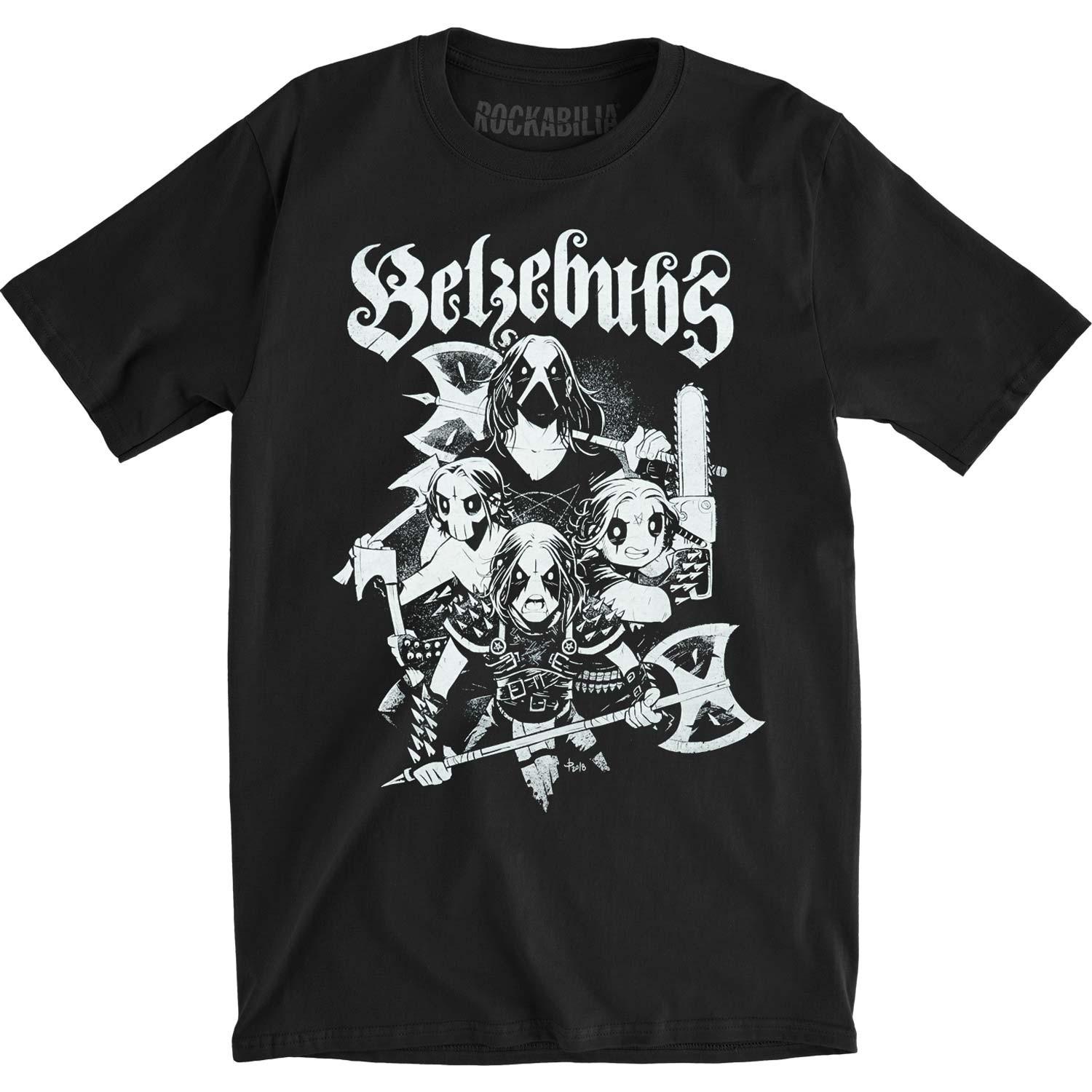 Men s Belzebubs Woodchvcks Slim Fit T-shirt X-Large Black S