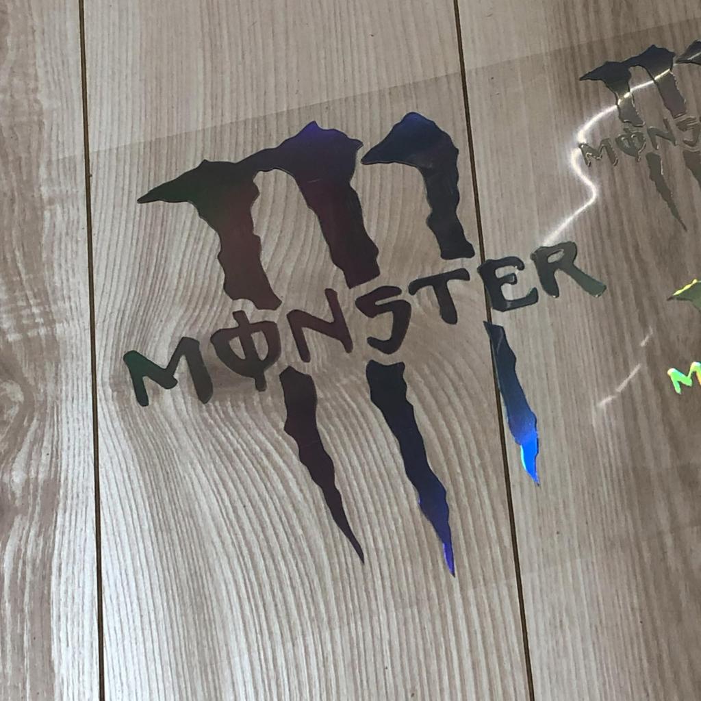 Monster Cutting Stickers 1 Large Sheet (7.5 inches x 7.5 inches (190 mm) x