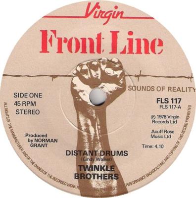 7inch Record TWINKLE BROTHERS  Distant Drums FLS117 Front Line 1978 UK Reggae Ska  Dub Used