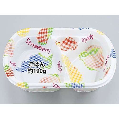 CP Kasei Disposable Lunch Boxes BF-172, Fruit Pattern, 50 Count, 133944