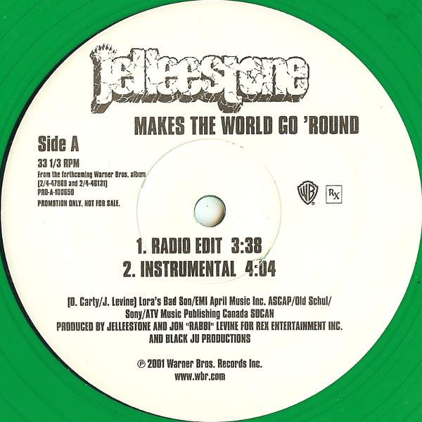 

12inch Record JELLEESTONE Makes The World Go Round PROA100650PROMO Warner Bros. Re 2001 US Rap HipHopRB Used