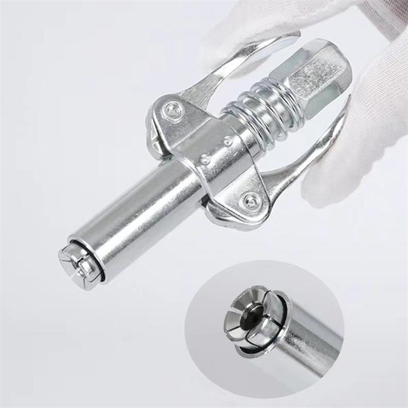 Dvojitá rukojeť Mazací nástavec Heavy-Duty Rychlý zámek a uvolnění 10000 PSI Nerezová ocel NPTI/8 Špička mazacího nástroje bez úniku