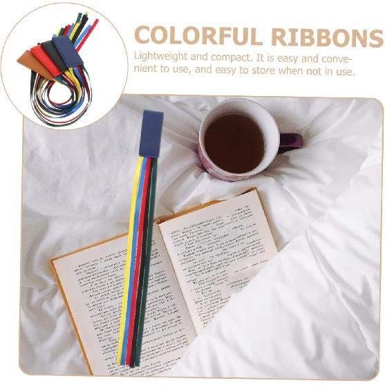 Ciieeo 4pcs Leather Ribbon Bookmark Ribbon Markers Bible Book Marks Leather Page Markers Bible Verses Bookmarks Bible Book Markers Ribbon Page