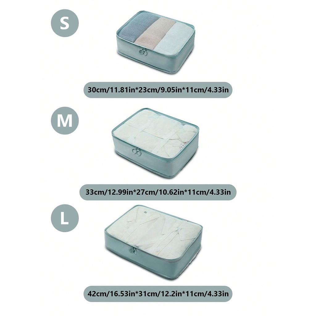 3PCS/SET Light luxury style simple and fashionable multiple sizes and specifications storage travel bag .-A-zmt