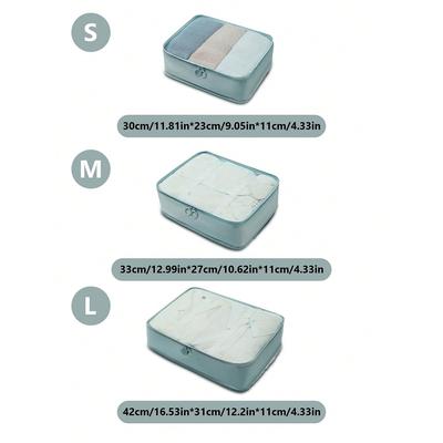3PCS Multifunctional Clothing Storage Bag, Multiple Sizes and Specifications, Storage Travel Bag Set, Simple To Travel.-zmt