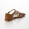 Carino CALF34009 Women's Brown Sandals, Size 23.0 cm