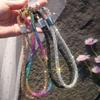 Luxuriöse Handy-Kristall-Handschlaufe Glitzer Strass Handy-Lanyard Schlüsselanhänger Hängendes Anti-Verlust-Seil