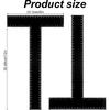T Square Ruler 12 Inch T Ruler for Crafting, Architectural Scale Ruler Tee Ruler for Drafting Architecture Engineering & Art Projects Precision
