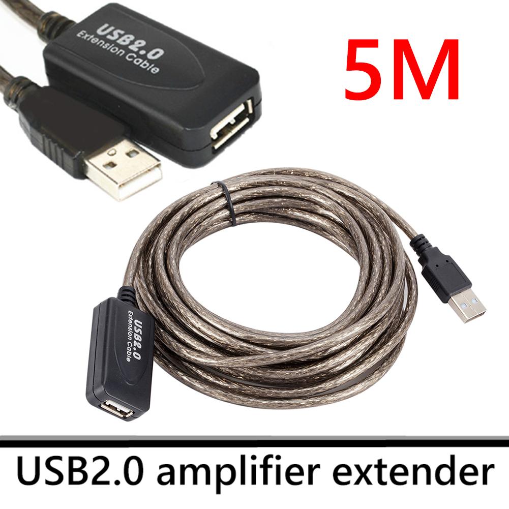 USB2.0 Extension Cable Male to Female Active Repeater Network Card Extender Cord Cable USB Signal Amplification