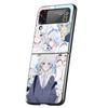 Genshin Impact Süße Furina Handyhülle Für Samsung Galaxy Z Flip 3 4 5 6 7 Harte Falt-PC Hülle Für Samsung Z Flip4 Flip5 Cover