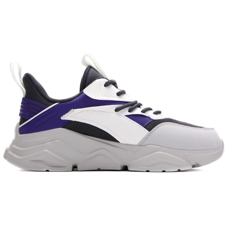 Anta Lifestyle Series Fabric Synthetic Leather Non-Slip Wear-Resistant Breathable Lightweight Low-Top Sports Casual Shoes Men sneaker 912038820-7