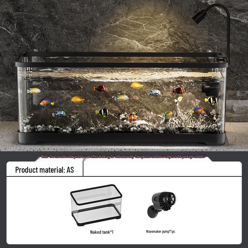 Living Room Ecological Fish Tank with Oxygenation and Wave-Making Features