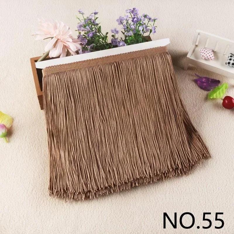 5M Meetee Polyester Tassel Fringes 10-30cm Lace Trim Ribbon for Dress Curtain Decorative Ribbons Fringe Fabric Sewing Accessory