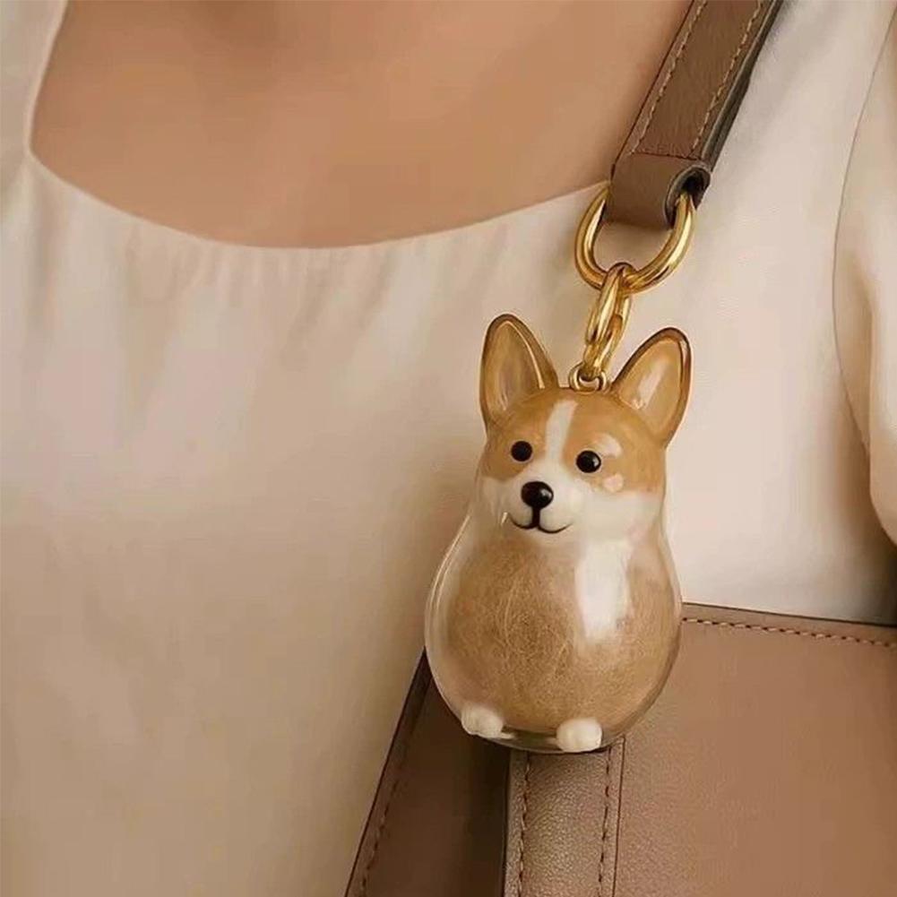 Dog Hair Storage Keychain