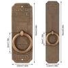 2pcs Rounded Edges Cabinet Door Knobs Antique Bronze Single Hole Door Pull  Bookcases