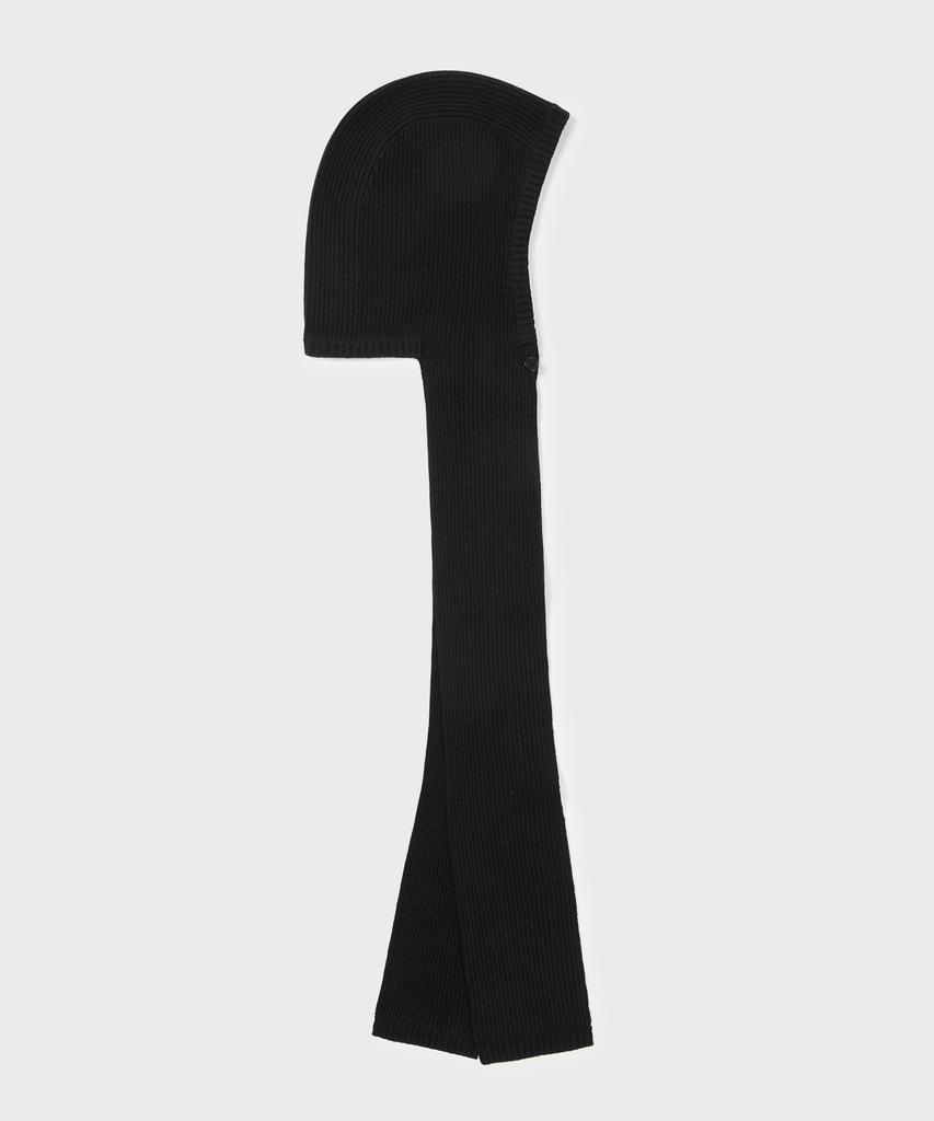 Musinsa Standard Lambswool Knit Scarf Balaclava [Black]