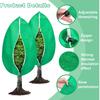4 Pack Plant Covers Freeze Protection, 31.5" x 47.3" Large Frost Cloths Blankets with Zipper Drawstring, Shrub Jackets Tree Covers for Winter Outdoor