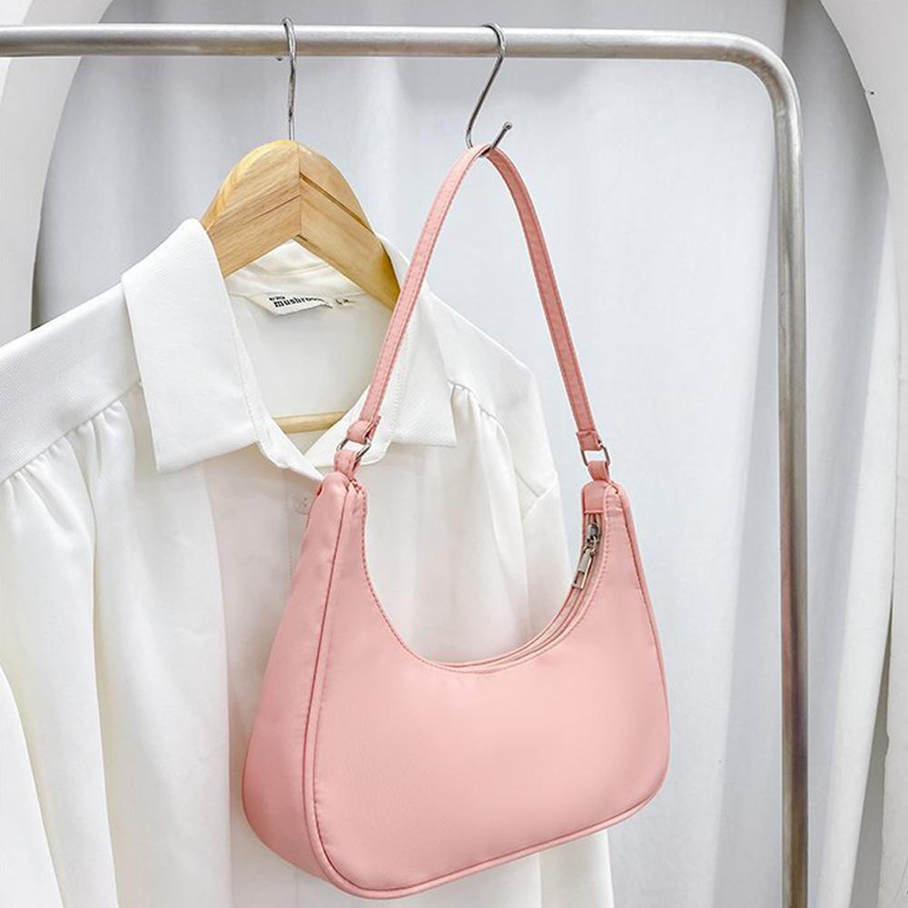 

Women Armpit Shoulder Bag Hobos Summer Simple Underarm Bags Fashion Casual Ladies Pure Color Top-Handle Handbags Bolso Feminina