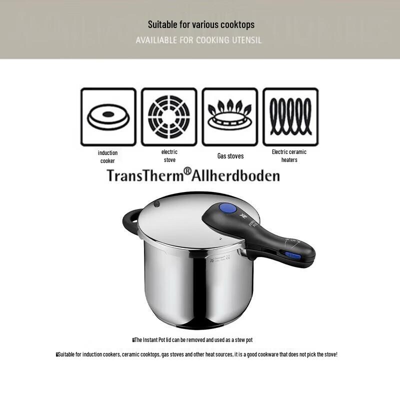 WMF Perfect Plus Stainless Steel Pressure Cooker 6.5L