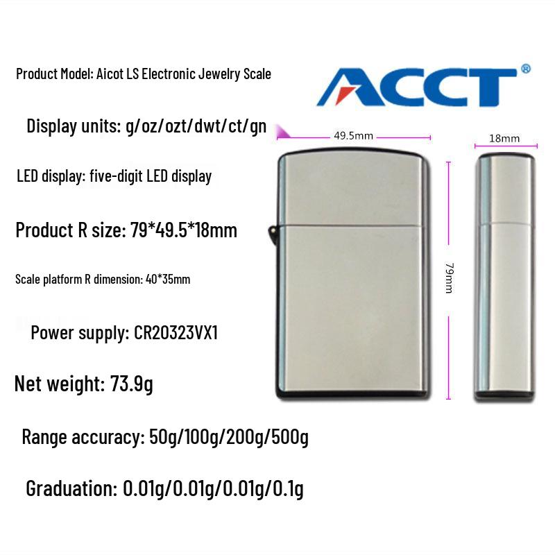 Mini High-Precision 0.01g Jewelry Electronic Scale - Portable Lighter Design